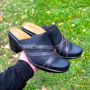 NAOT leather mules